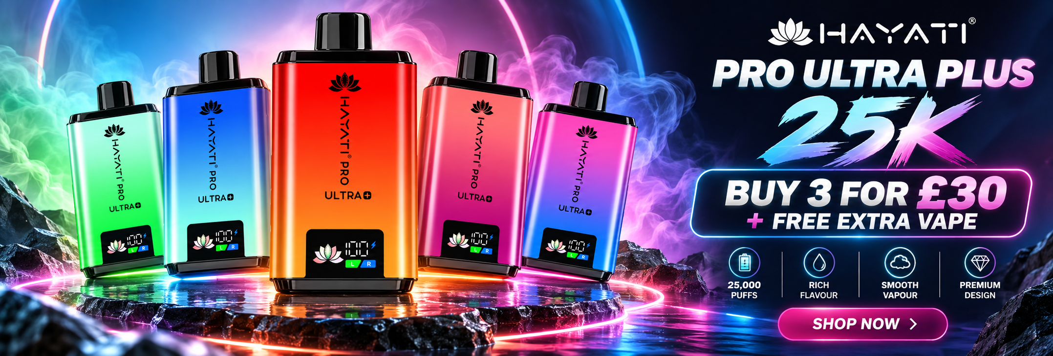 Hayati Pro Ultra Plus 25K Vape Kit